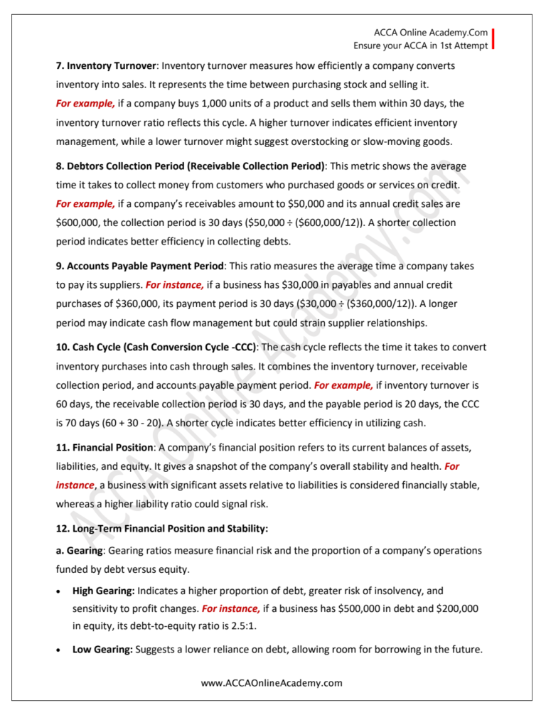 Ch 22: Interpretation of Financial Statements and Overview of Ratios ...